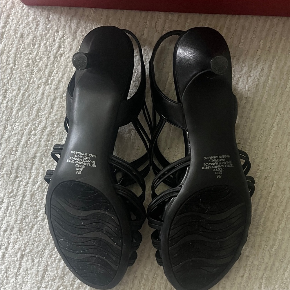 Impo Black Strappy Heels - Picture 6 of 12